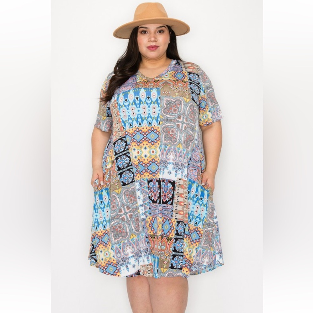 Boho Patchwork Dress